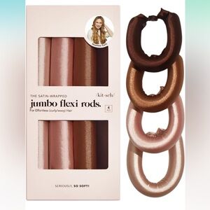NWT - Kitsch Satin Jumbo Flex Rods for Heatless Curls